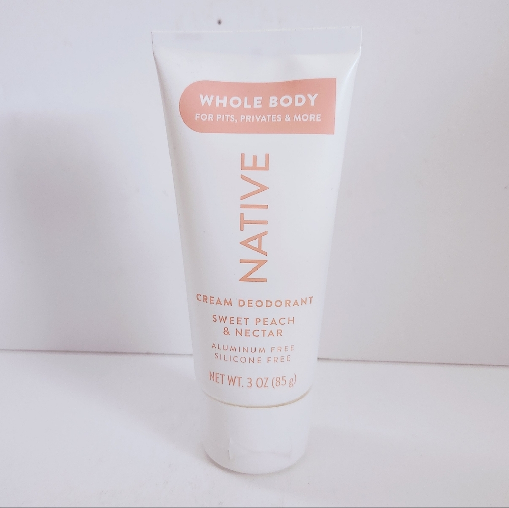 🐢2/$15 Native Whole Body Deodorant Cream Sweet Peach & Nectar